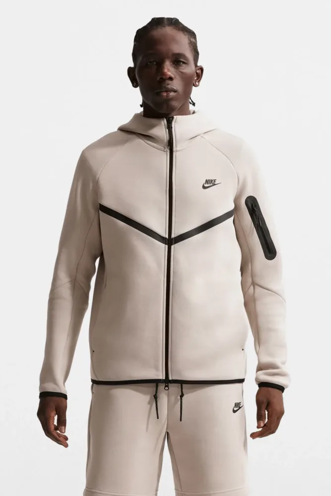 Nike Sportswear Tech Fleece Kapuzensweatjacke - Cream M Herren