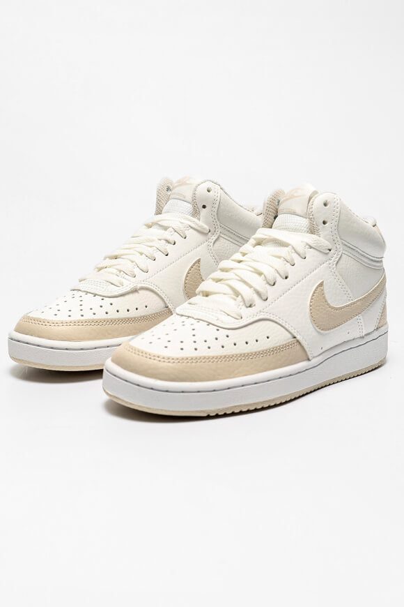 Nike Court Vision Sneaker - Summit White + Light Orewood Brown EU38 Damen