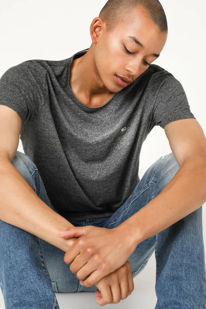 Tommy Jeans - T-Shirt, Rundhals, kurzarm, für Herren, Black, Größe XL