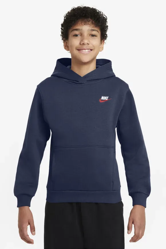 Nike Club Fleece Kapuzensweatshirt - Navy XL Kids