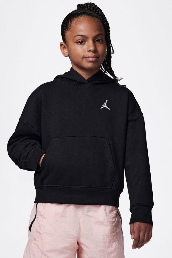 Jordan Brooklyn Kapuzensweatshirt - Black + White S Kids