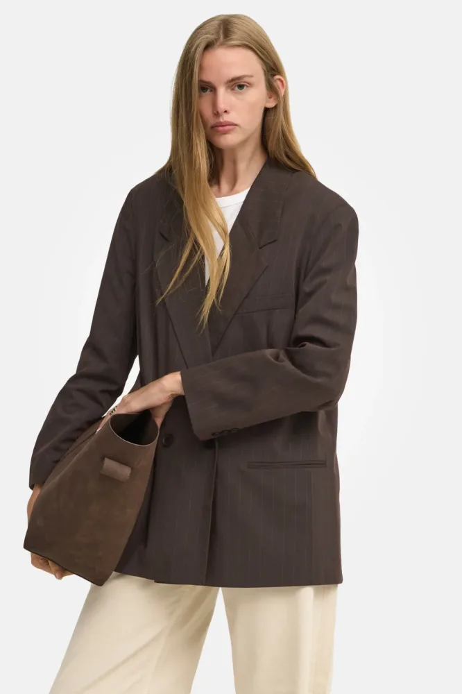 Only ONLALDEN Oversize Blazer - Mole 38 Damen