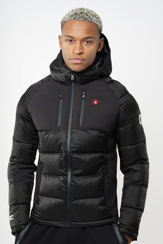 Comme des Loups Andorre beheizbare Pufferjacke - Black S Herren