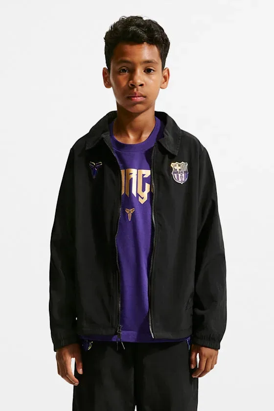Nike FC Barcelona Oversize Trainingsjacke - Black + Field Purple XL Kids