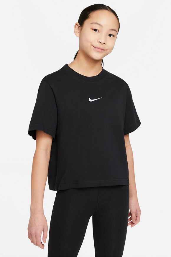 Nike - T-Shirt, Rundhals, kurzarm, S, Black