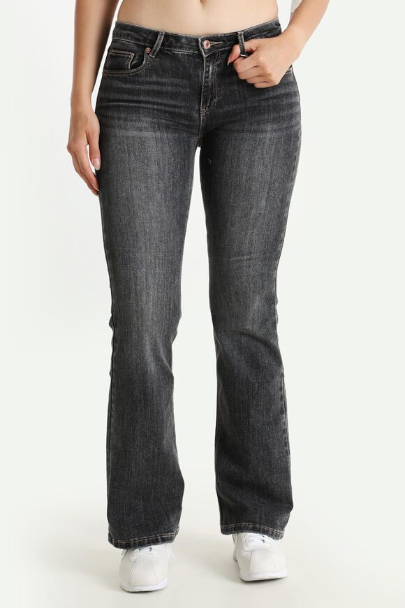 Tally Weijl Flare Jeans - Black Washed 34 Damen