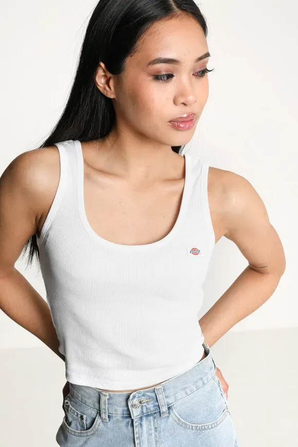 Dickies Geripptes Tanktop - Weiss S Damen