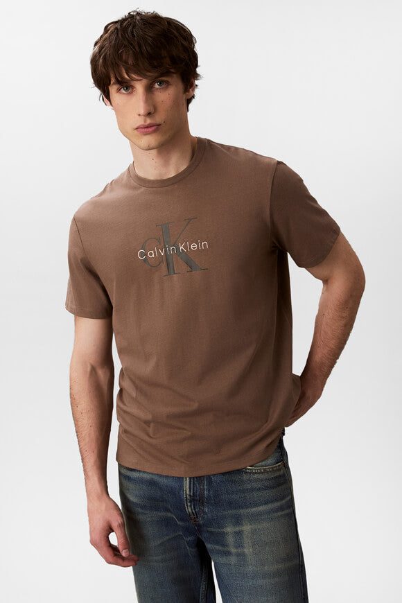 Calvin Klein Jeans T-Shirt - Taupe Tone L Herren