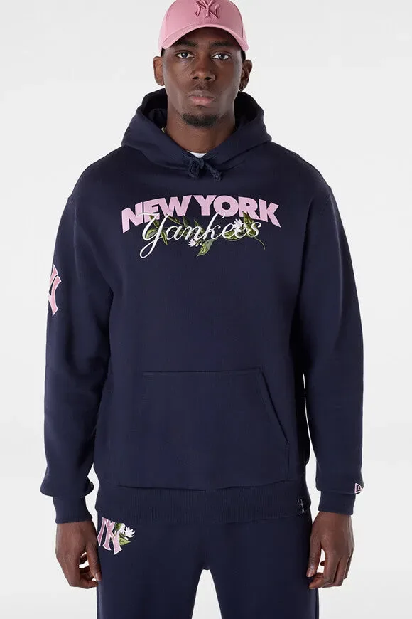 New Era MLB Floral Graphic Kapuzensweatshirt - Navy M Herren