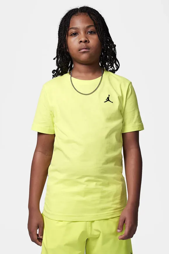 Jordan Jumpman Air Embroidered T-Shirt - Lemon Twist L Kids