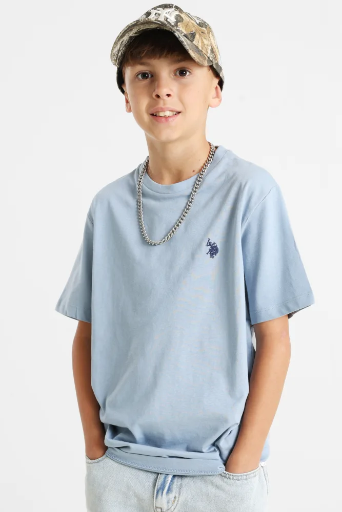 U.S. Polo Assn. Sand T-Shirt - Light Blue 12 Kids
