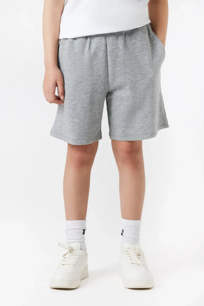 Name It NKNCYBER Sweatshorts - Grey Melange 158 Kids