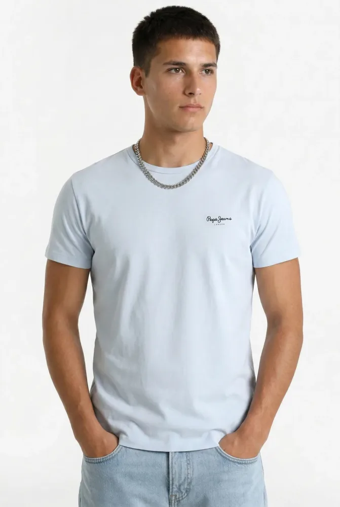 Pepe Jeans T-Shirt - Bleach Blue M Herren