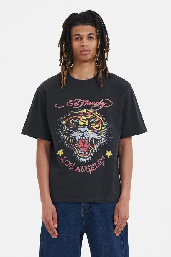 Ed Hardy T-Shirt - Black S Herren