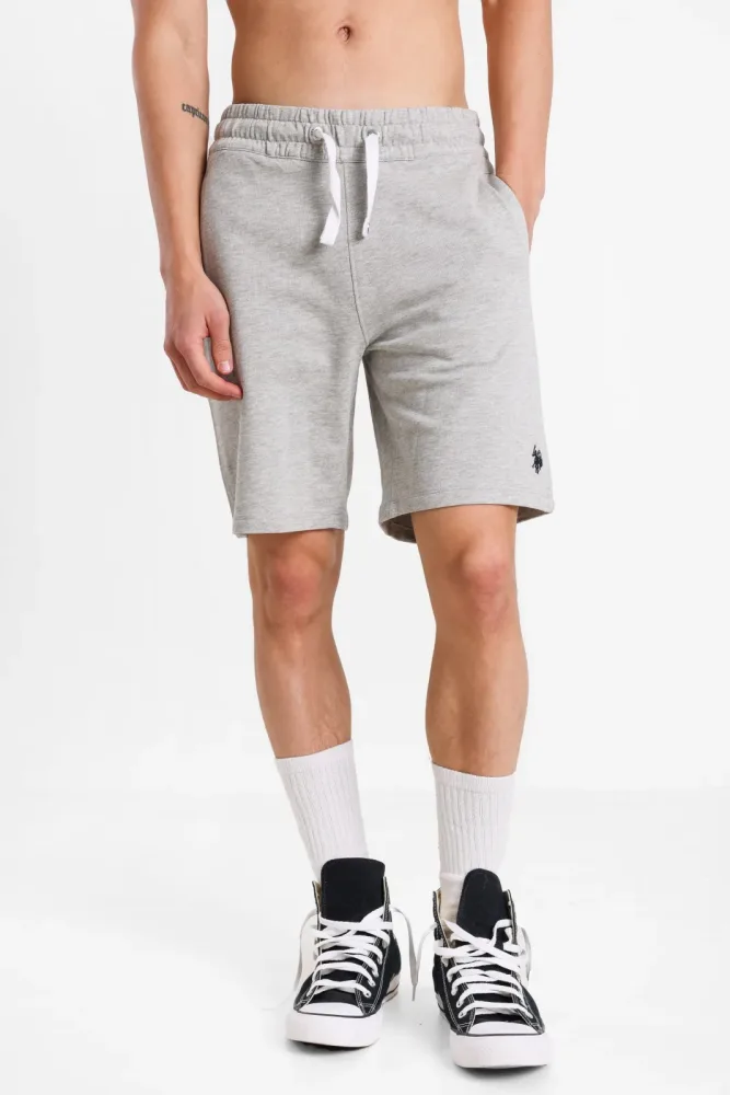 U.S. Polo Assn. Bald Sweatshorts - Light Grey Heather S Herren