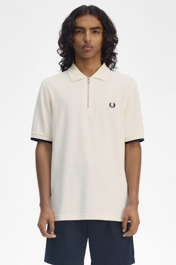 Fred Perry Poloshirt - Offwhite L Herren