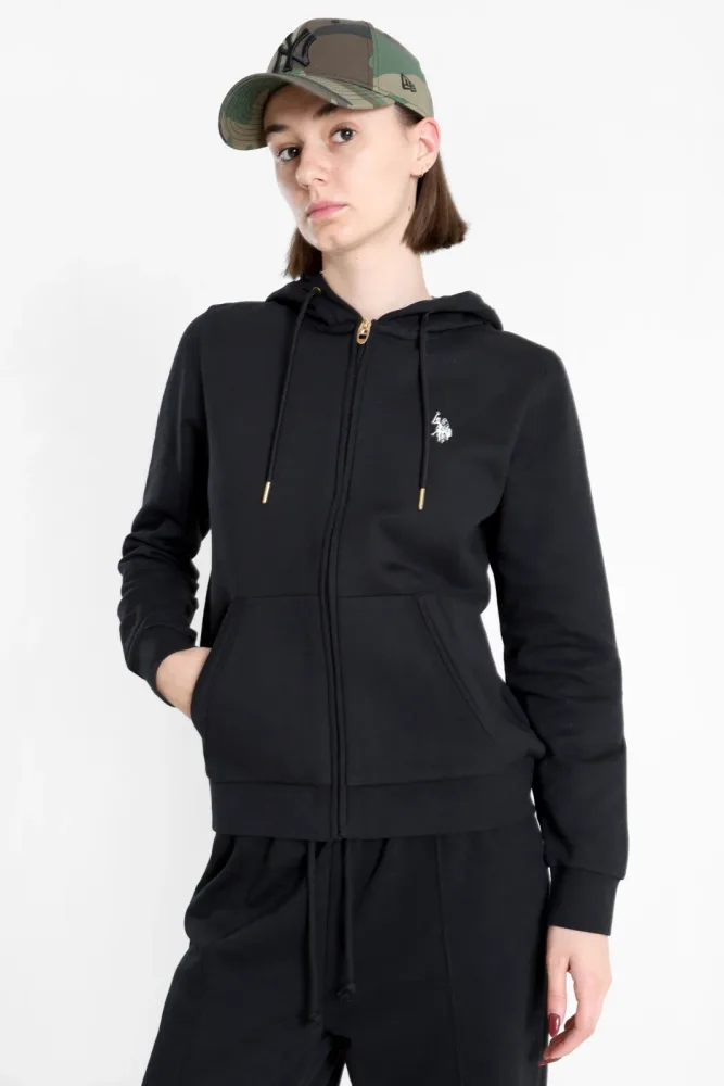 U.S. Polo Assn. Roby Kapuzensweatjacke - Black L Damen