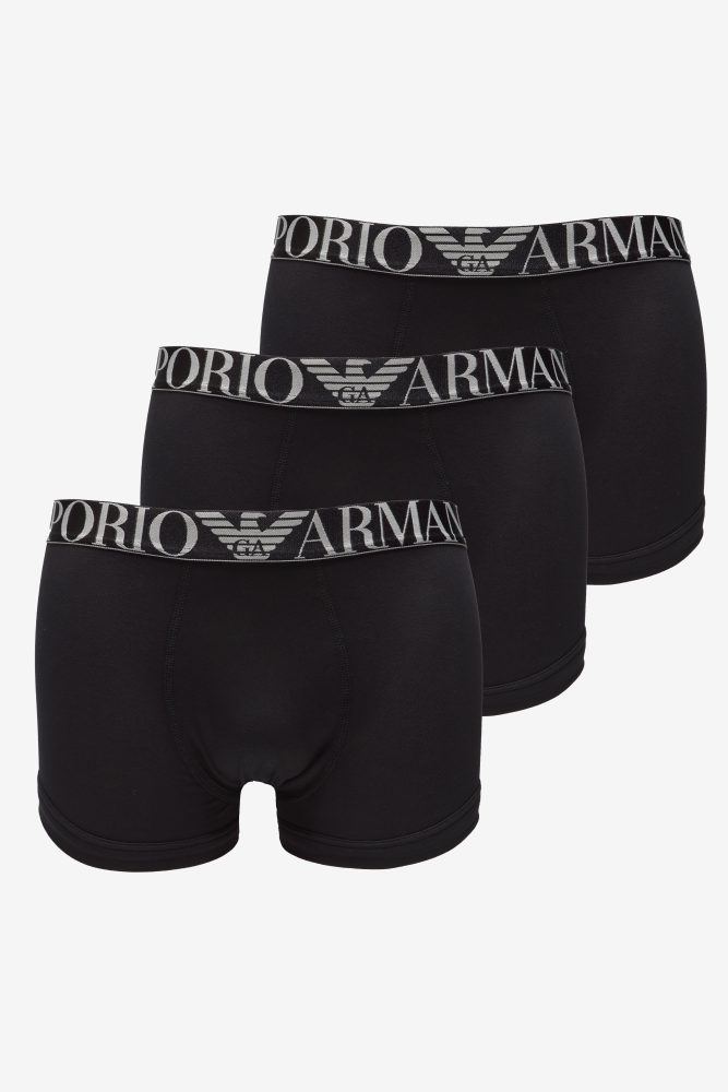 Emporio Armani Dreierpack Boxershorts - Black + White S Herren