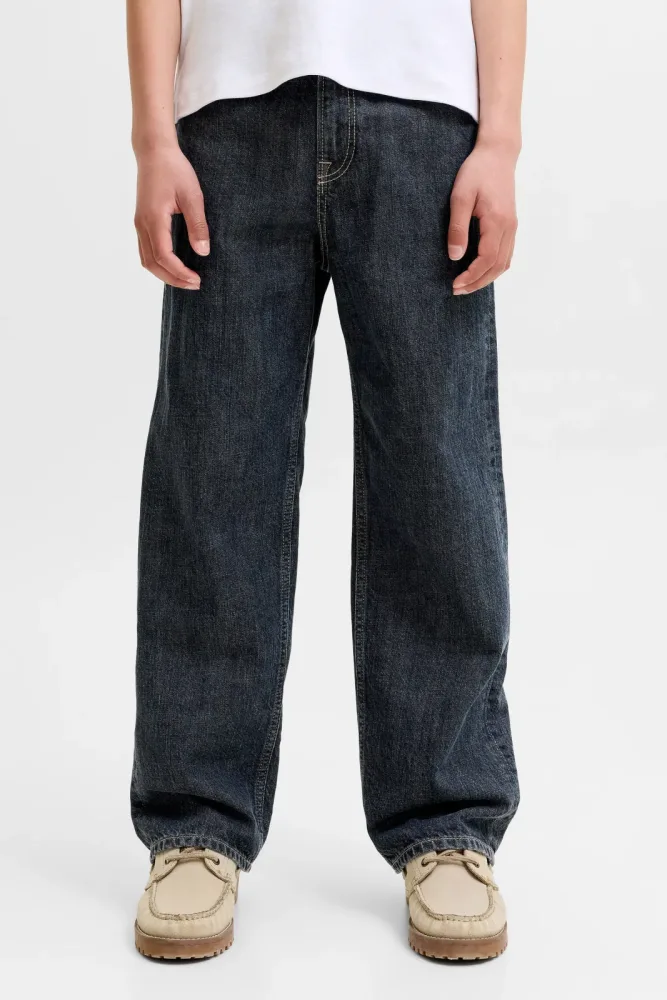 Jack & Jones JJIALEX Baggy Fit Jeans - Blue Denim 158 Kids