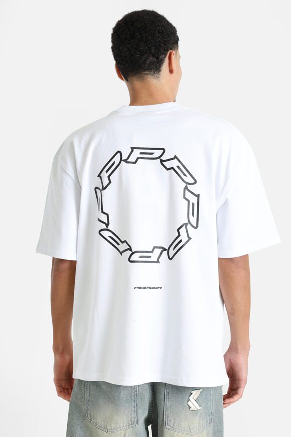 Pegador Hawkins Oversize T-Shirt - White L Herren