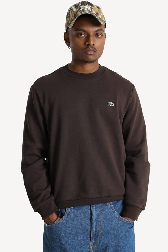 Lacoste Sweatshirt - Dark Brown M Herren