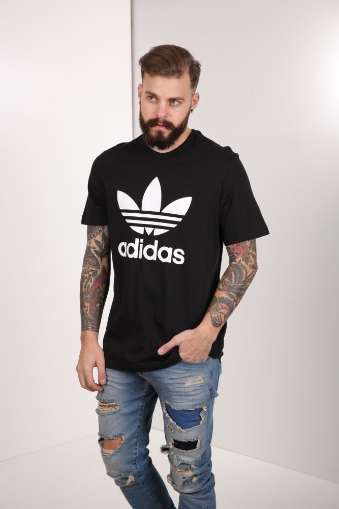 Adidas Originals T-Shirt - Schwarz + Weiss M Herren