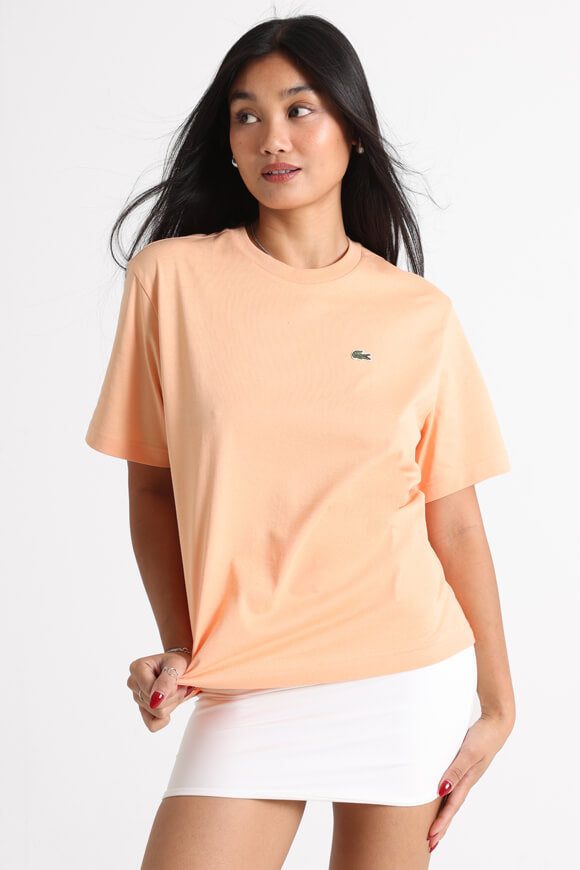 Lacoste Oversize T-Shirt - Light Orange 34 Damen