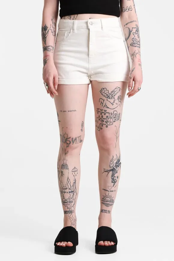 Tally Weijl Jeansshorts - Offwhite 32 Damen
