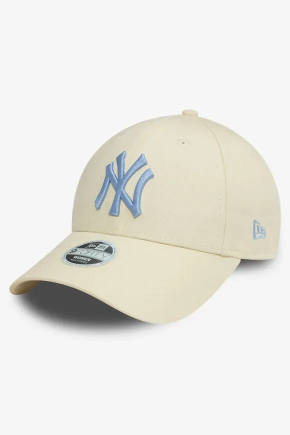 New Era 9Forty Cap / Strapback - Light Beige + Light Blue Einheitsgroesse Damen