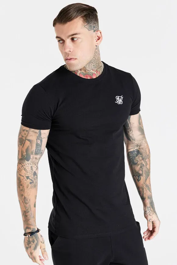 Siksilk T-Shirt - Black L Herren