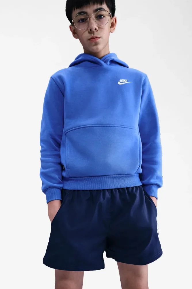 Nike Club Fleece Kapuzensweatshirt - Comet Blue S Kids