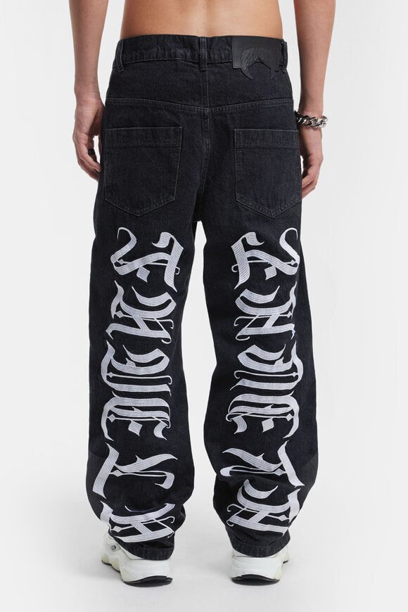 Favela Baggy Fit Jeans - Black Denim 30 Herren