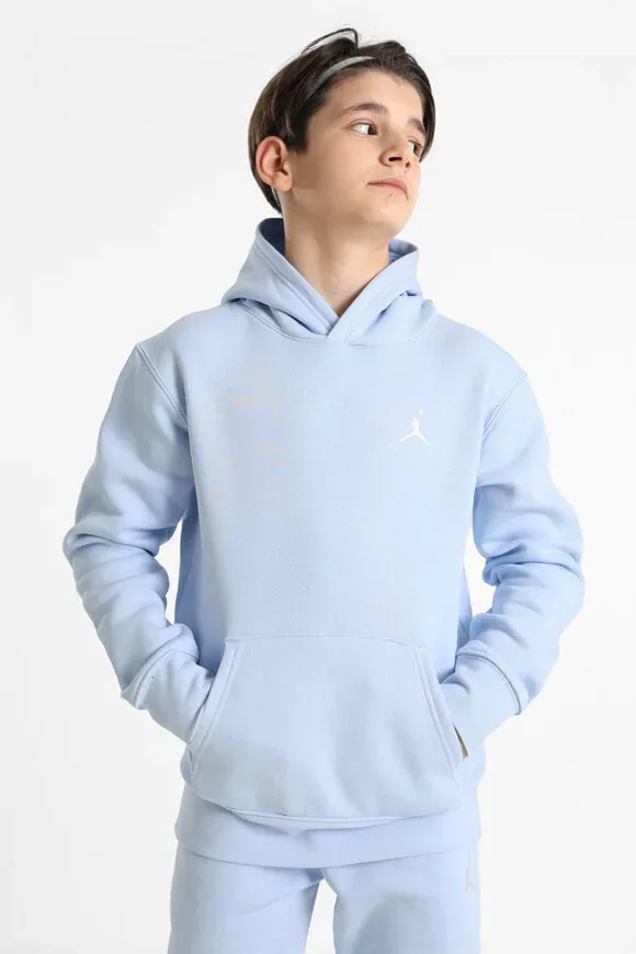 Jordan Brooklyn Fleece Kapuzensweatshirt - Hydrogen Blue S Kids