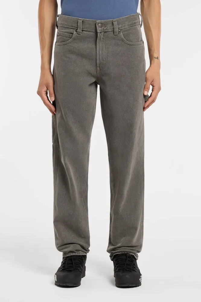 Dickies Carpenter Regular Fit Jeans L32 - Grey Washed 28/32 Herren