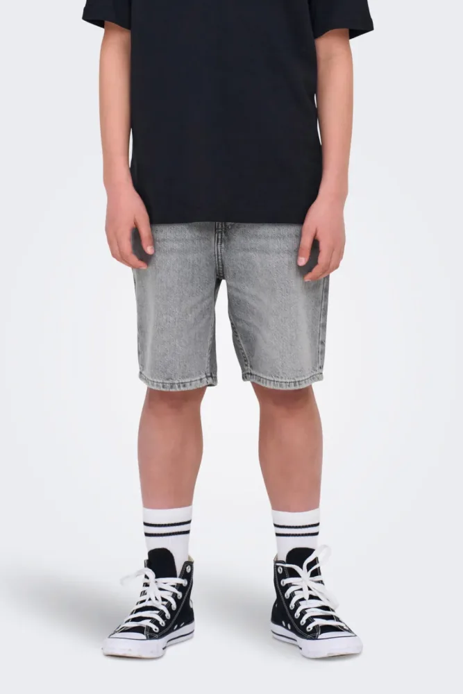 Only & Sons Junior OSJEDGE Jeansshorts  - Medium Grey Denim 146 Kids