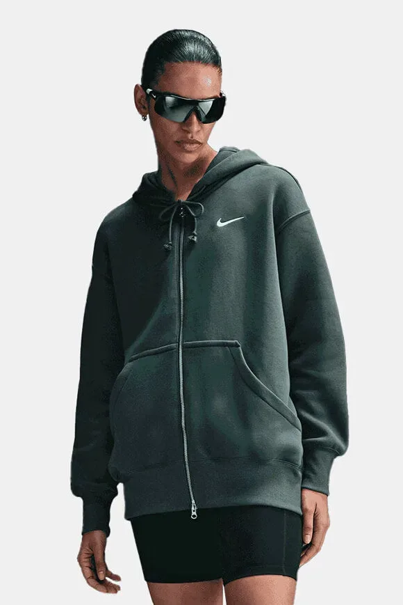 Nike Sportswear Phoenix Fleece Oversize Kapuzensweatjacke - Vintage Green XS Damen
