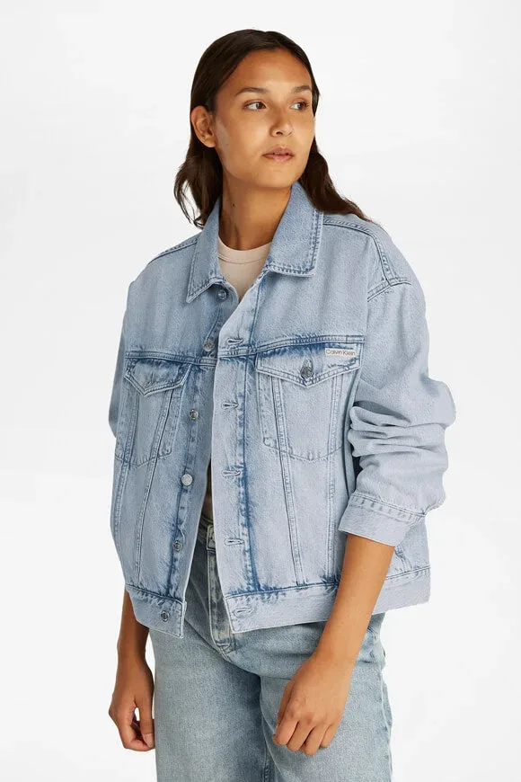 Calvin Klein Jeans Boxy Jeansjacke - Denim Light S Damen