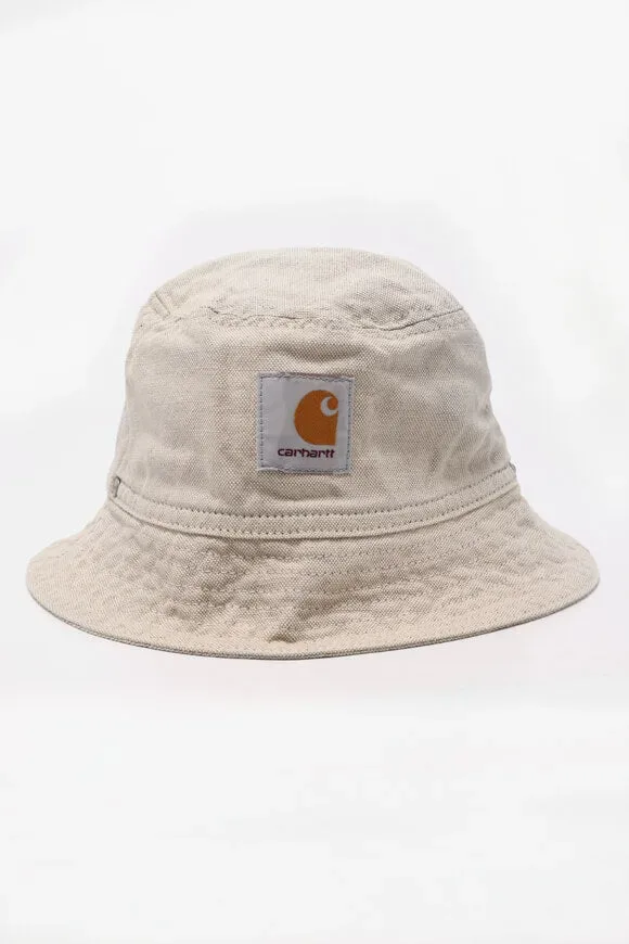 Carhartt WIP Walter Leinen Fischerhut / Bucket Hat - Natural Rinsed M/L Herren