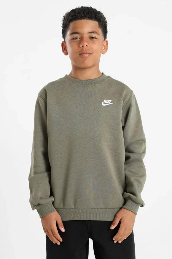 Nike Sportswear Club Fleece Sweatshirt - Medium Olive L Kids