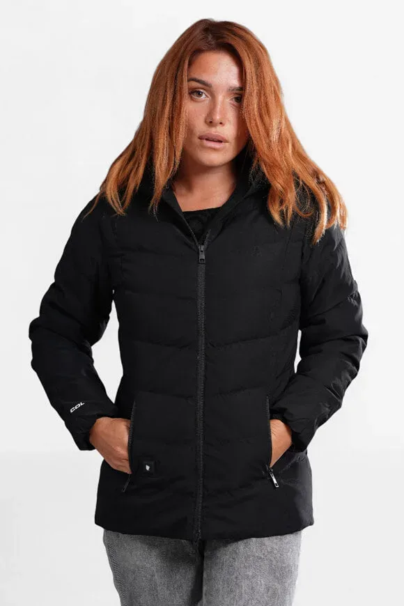 Comme des Loups Amel beheizbare Pufferjacke - Black XS Damen