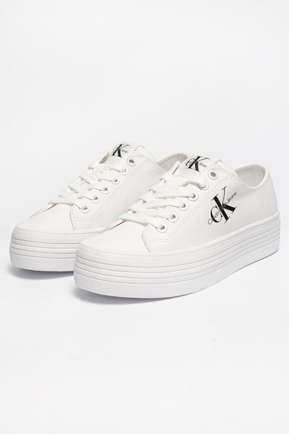 Calvin Klein Jeans Plateau Sneaker - Weiss EU38 Damen