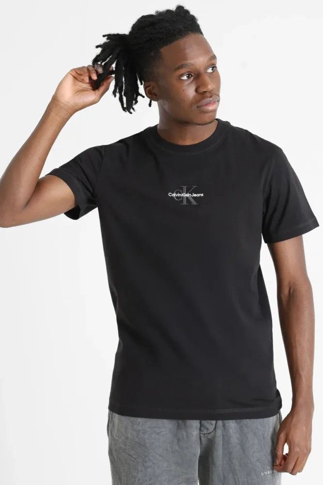 Calvin Klein Jeans Monologo T-Shirt - Black S Herren