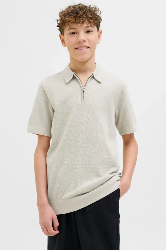Jack & Jones Junior Blamilano Poloshirt - Silver Lining 140 Kids