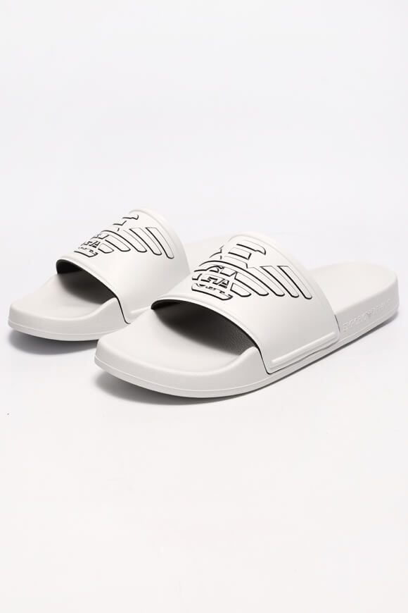 Emporio Armani Pantoletten - White EU40 Herren