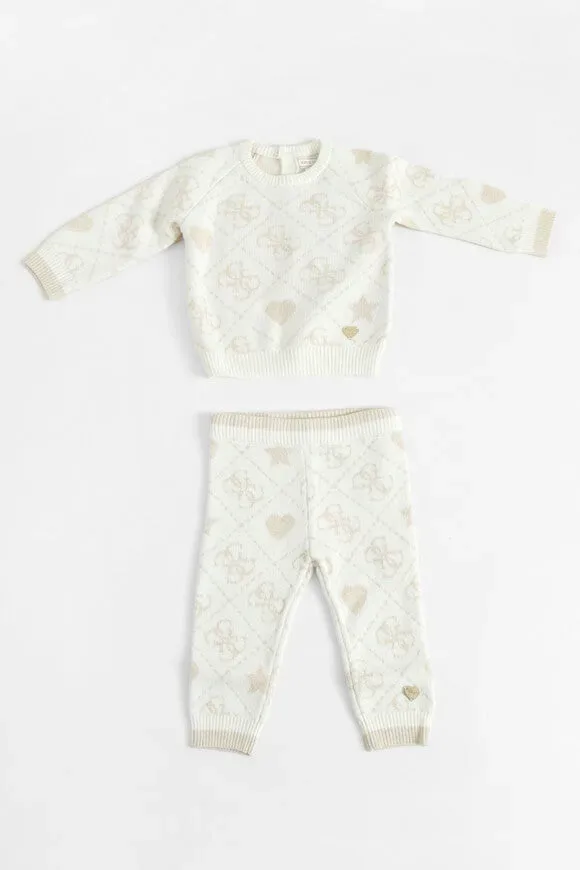 Guess Baby-Set - Offwhite 3-6m
