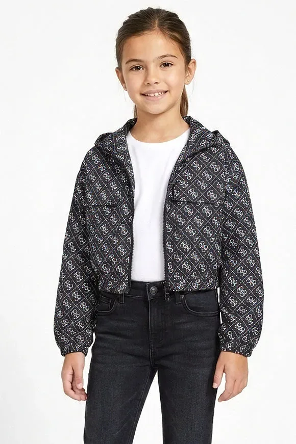 Guess Crop Windbreaker - Black 16 Kids