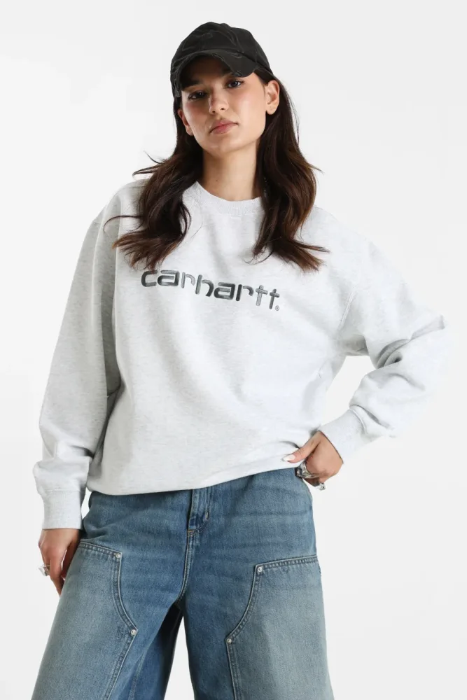 Carhartt WIP Oversize Sweatshirt - Ash Heather XS Damen