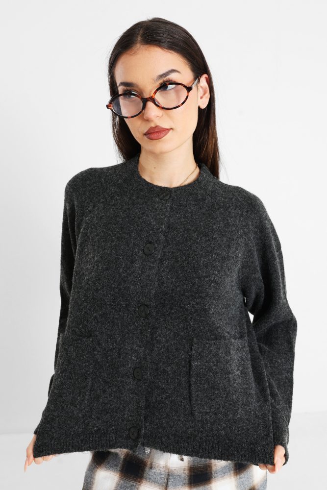 Only ONLPIEMONTE Cardigan - Dark Grey Melange XL Damen