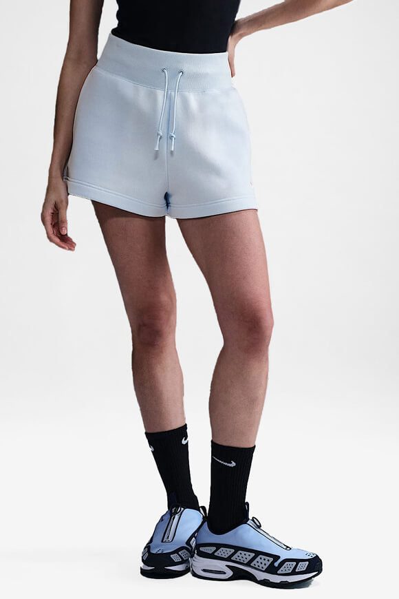 Nike Sportswear Phoenix Fleece Sweatshorts - Light Blue M Damen