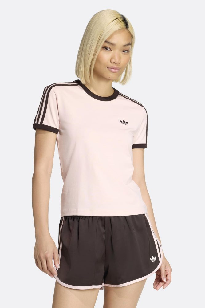 Adidas Originals T-Shirt - Sandy Pink + Aurora Coffee M Damen